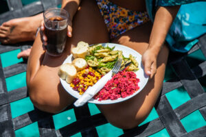 Plate of Food on Bluefinn