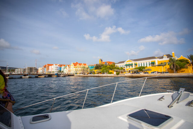 view of the city from the water