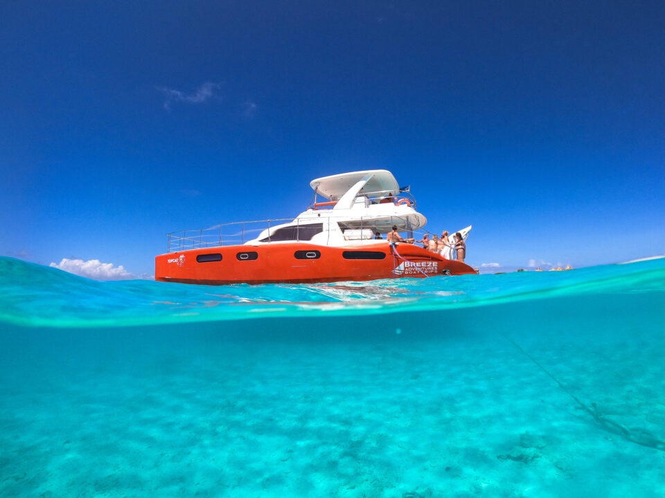 Breeze adventures boat trips in blue water
