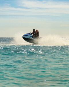 couple on jet ski 