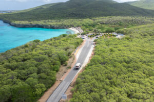 jeep cruising to the sea