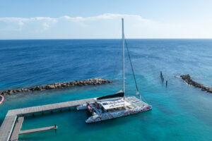 red dragon sailing boat